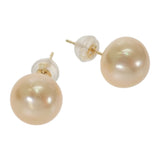 【中古】 デザインジュエリー スタッド ピアス K18イエローゴールド ゴールデンパール レディース【Aランク】