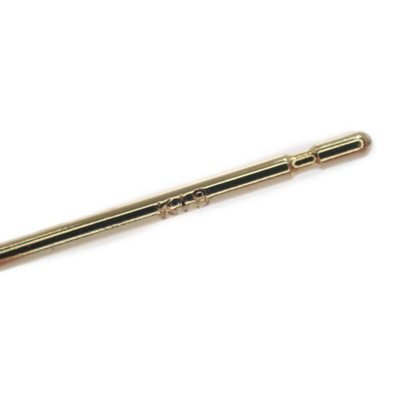 【中古】 デザインジュエリー スタッド ピアス K18イエローゴールド ゴールデンパール レディース【Aランク】