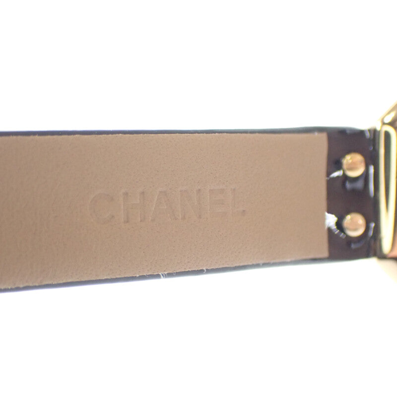 【Aランク】シャネル CHANEL プルミエール H0090 腕時計 K18イエローゴールド レザー クオーツ ブラック文字盤 レディース【ISEYA】