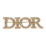 【Aランク】クリスチャンディオール Christian Dior Dio(r)evolution V0454DVOCY_D301 ブローチ メタル ラインストーン ゴールド レディース【ISEYA】