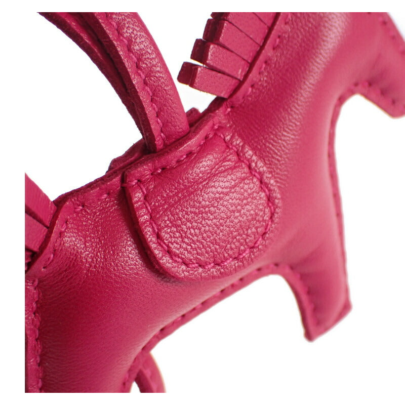 エルメス HERMES ロデオチャームPM バッグチャーム アニューミロ ローズメキシコ レディース【中古】【Aランク】