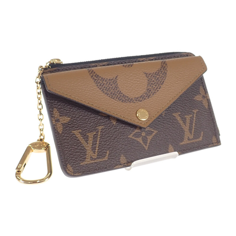 【Aランク】ルイヴィトン LOUIS VUITTON ポルト・カルト・レクトヴェルソ M81303 コインケース モノグラム・リバース ブラウン ゴールド金具 レディース 【ISEYA】