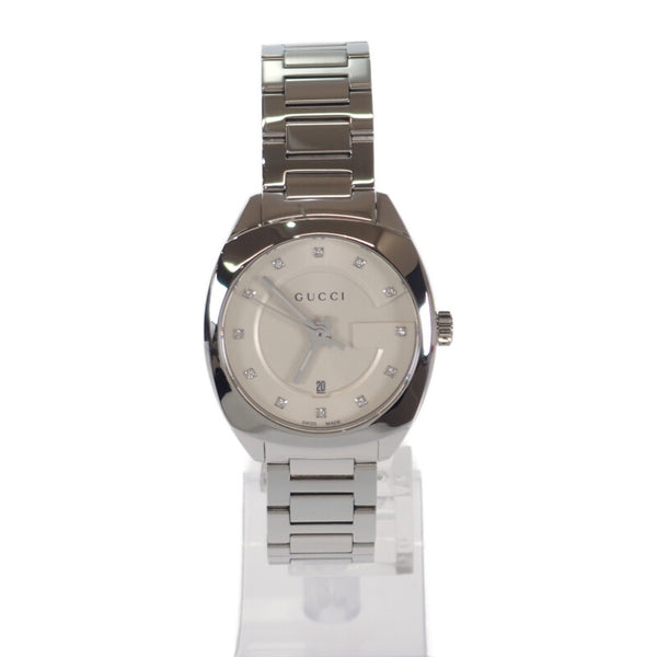 ミドルウォッチ レディース 腕時計 YA142504 ステンレス ホワイト文字盤 ダイヤモンドインデックス 12PD 【ISEYA】