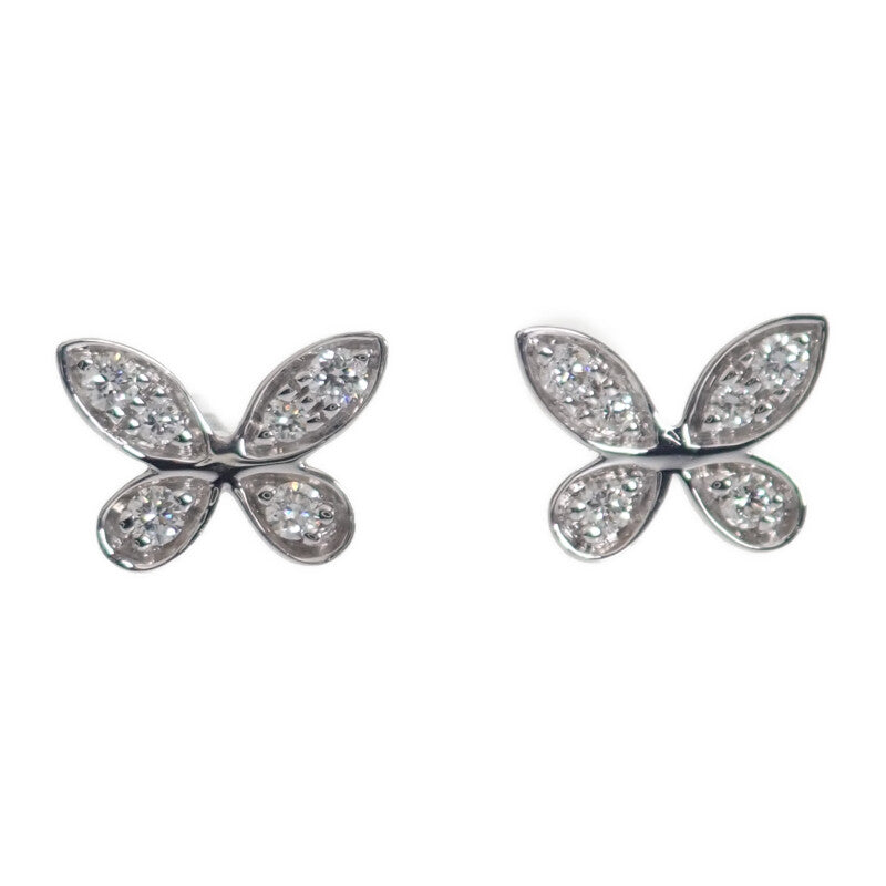 グラフ GRAFF パヴェ バタフライ RGE1563 ピアス K18ホワイトゴールド ダイヤモンド レディース【中古】【Aランク】
