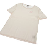 ココマーク 半袖ニット Tシャツ トップス P27598V20071 B2931 コットン カシミヤ アイボリー×ピンク #42【ISEYA】