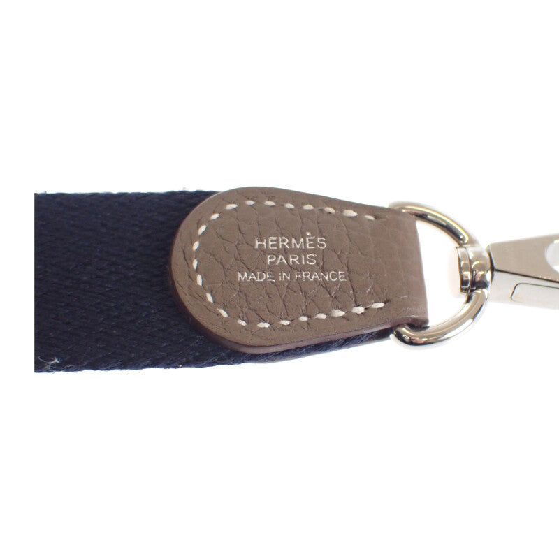 エルメス HERMES エヴリン TPM ショルダーバッグ トリヨンクレマンス エトゥープ ブルーインディゴ シルバー金具 レディース【中古】【Aランク】
