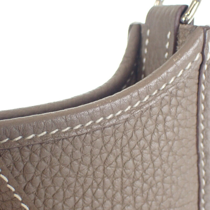 エルメス HERMES エヴリン TPM ショルダーバッグ トリヨンクレマンス エトゥープ ブルーインディゴ シルバー金具 レディース【中古】【Aランク】