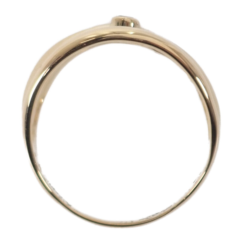 【中古】 デザイン ジュエリー リング K18イエローゴールド 12号 ダイヤモンド レディース メンズ【Aランク】