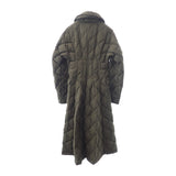 【Aランク】モンクレール MONCLER CAPRIER キルティング ロングダウンコート アウター G20931C00032 ダウンジャケット ナイロン アーミーグリーン #1 レディース【ISEYA】