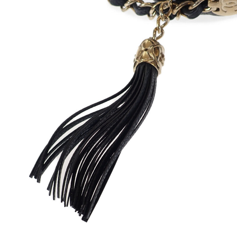 シャネル CHANEL マトラッセ カメラバッグ チェーン A57719 ショルダーバッグ キャビアスキン ブラック ゴールド金具 レディース【中古】【Bランク】