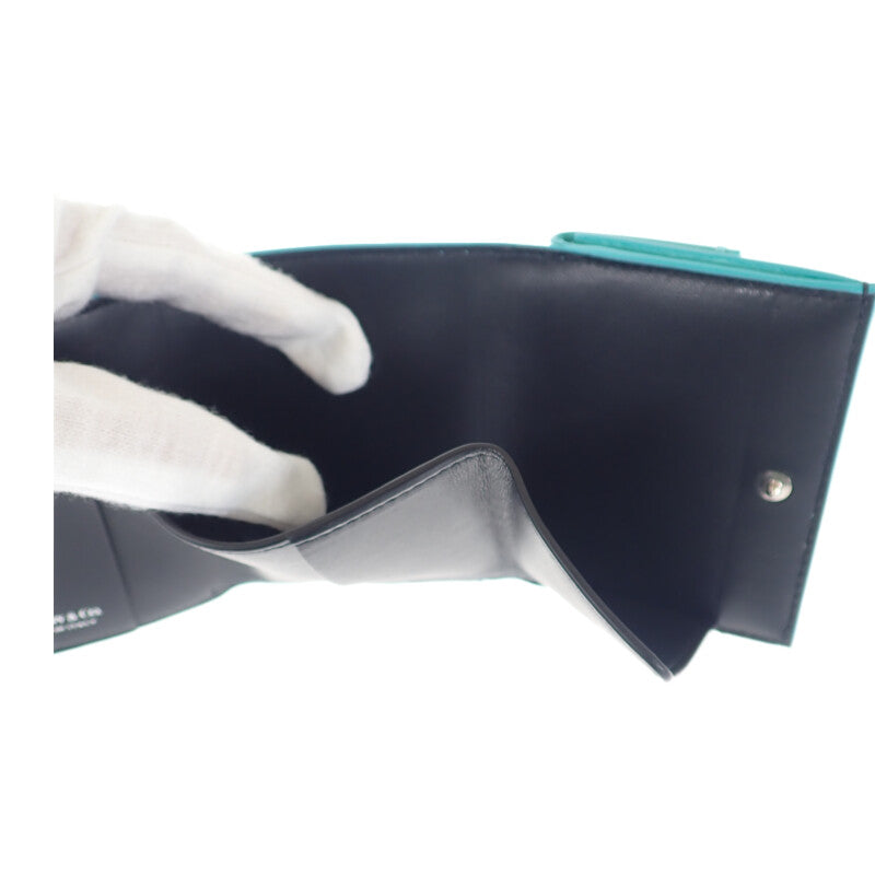 ティファニー TIFFANY&Co. コンパクトウォレット 三つ折り財布 レザー