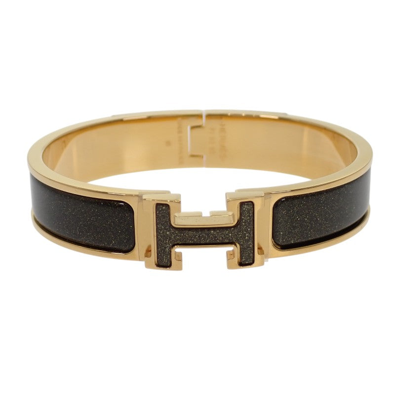 エルメス HERMES エナメルブレスレット クリックH グリッターPM
