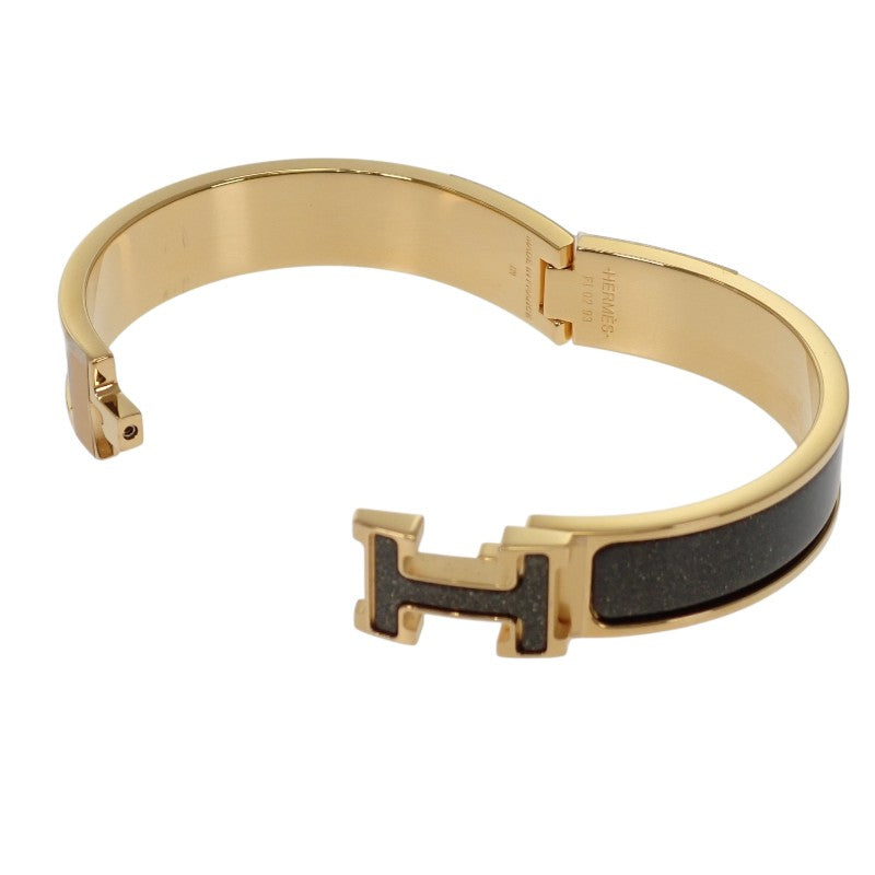 エルメス HERMES エナメルブレスレット クリックH グリッターPM