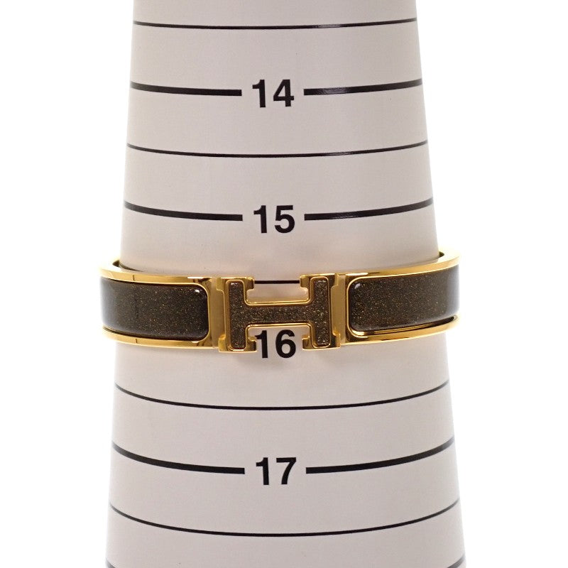 エルメス HERMES エナメルブレスレット クリックH グリッターPM