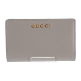 【SAランク】グッチ GUCCI ジップアラウンドウォレット 772640_0OP0N_1440 二つ折り財布 レザー ライトグレー ゴールド金具 レディース【ISEYA】