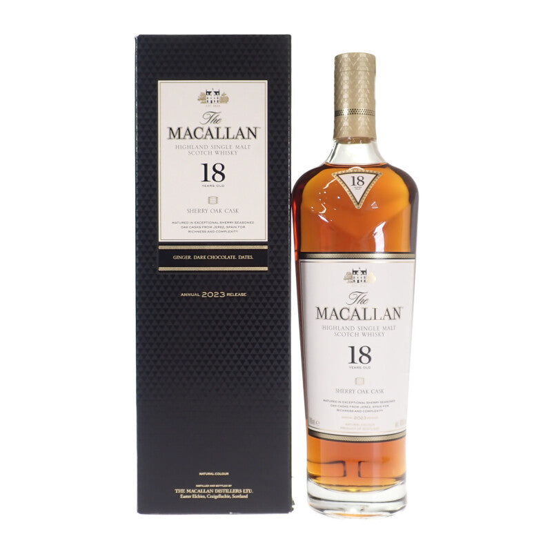 MACALLAN ザ・マッカラン 18年 シングルモルト 43% 700ml アルコール ギフト お酒 ウイスキー【中古】【Sランク】