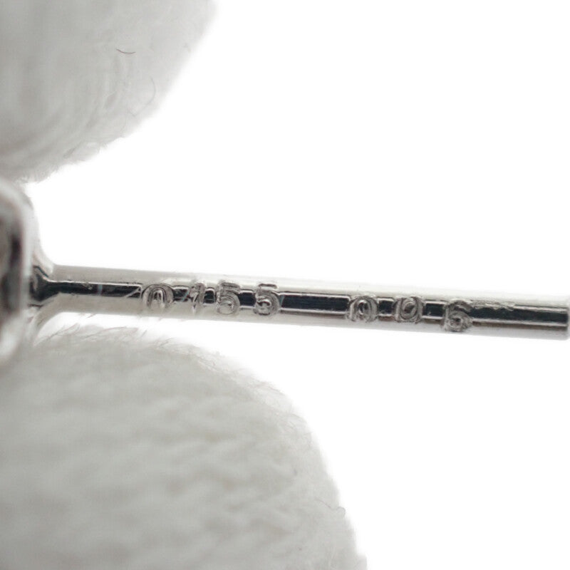 デザインジュエリー エメラルドカット ドロップ ピアス Pt900プラチナ ダイヤモンド レディース【中古】【Aランク】