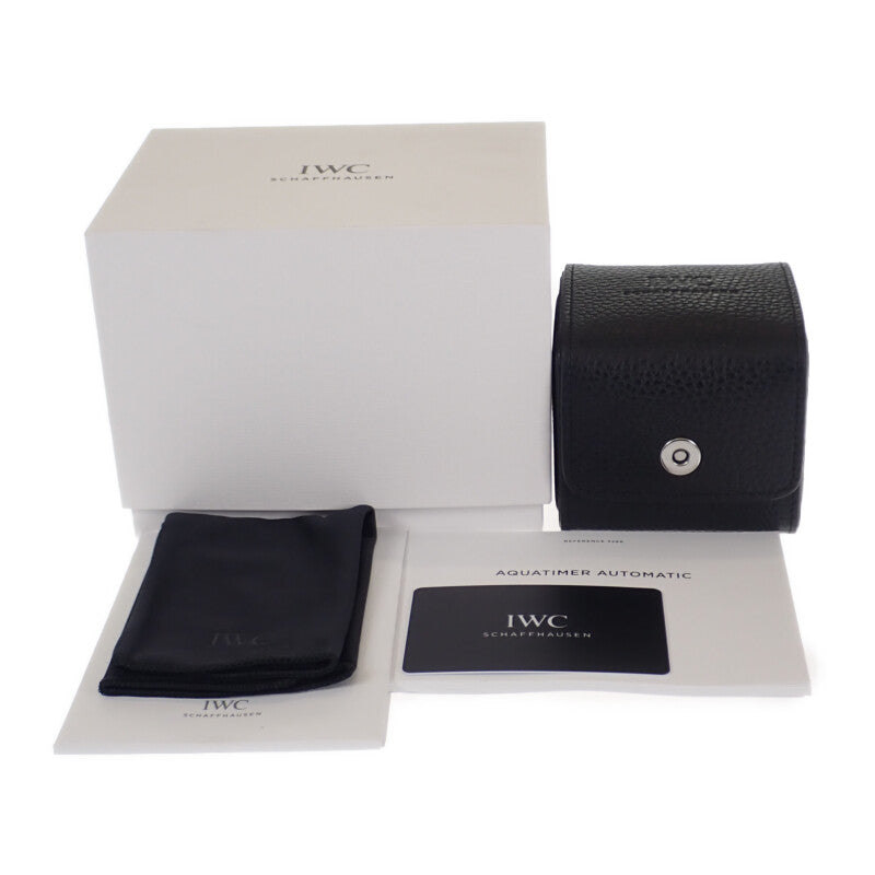 IWC インターナショナルウォッチカンパニー IWC アクアタイマー オートマティック IW328801 腕時計 ステンレススチール ラバー 自動巻き ブルー文字盤 メンズ【中古】【Aランク】