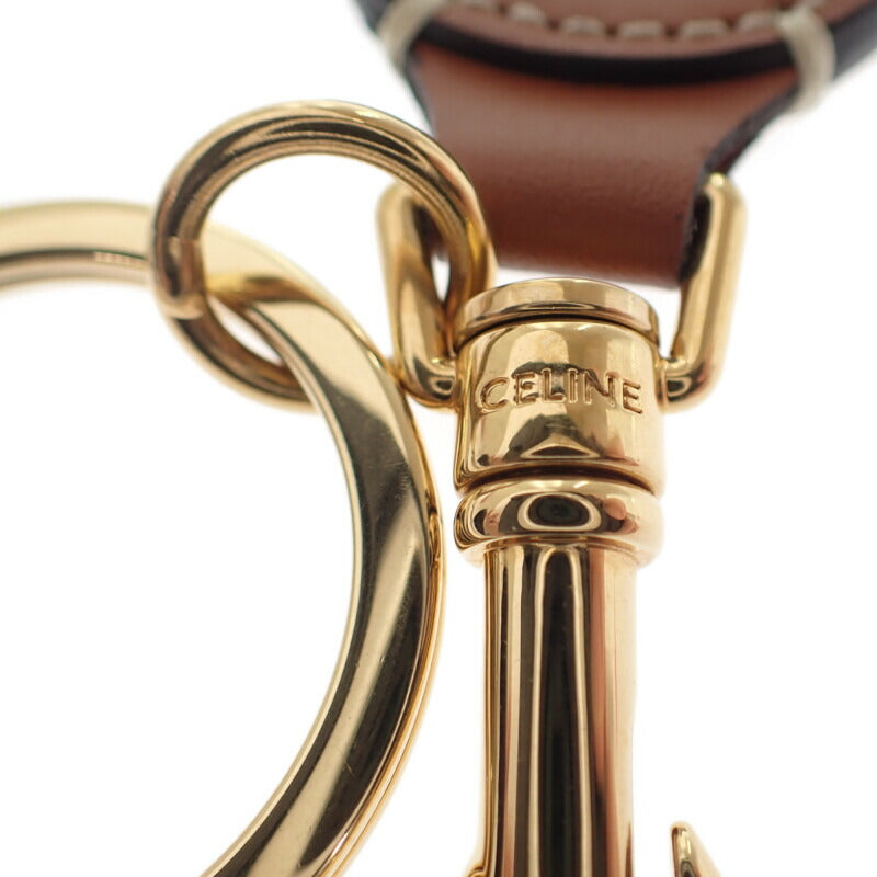 CELINE ブラウンレザーキーホルダー 2025年最新】CELINE メンズ キーホルダー・キーリングの人気アイテム