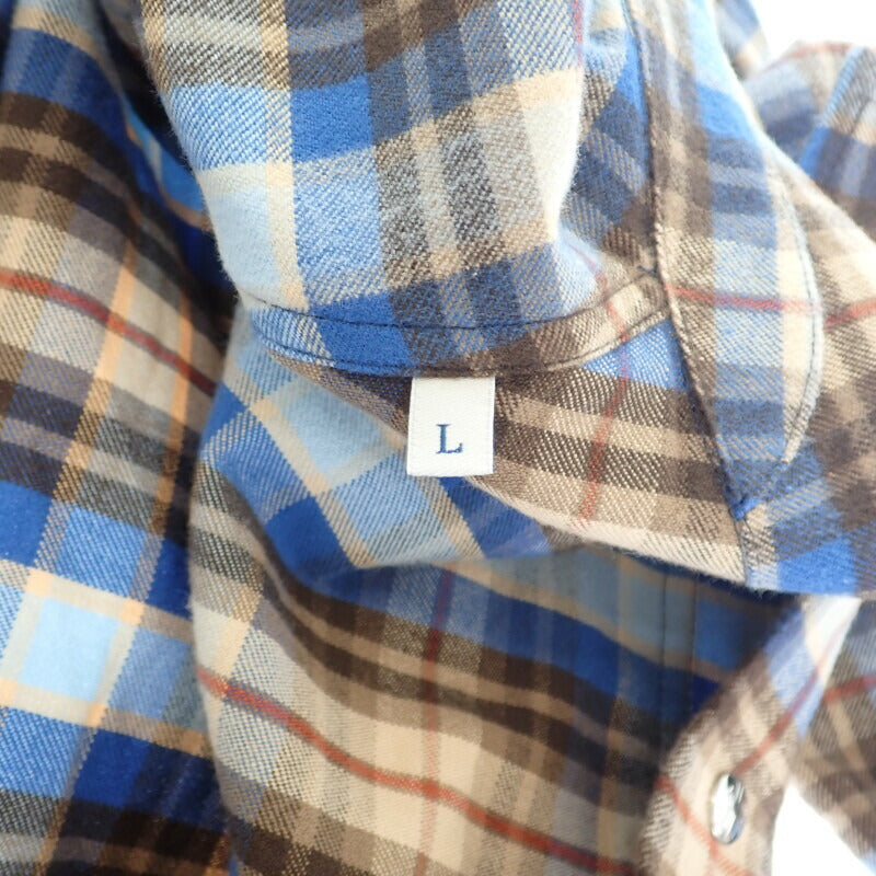 モンクレール MONCLER CAMICIA チェックシャツ トップス L