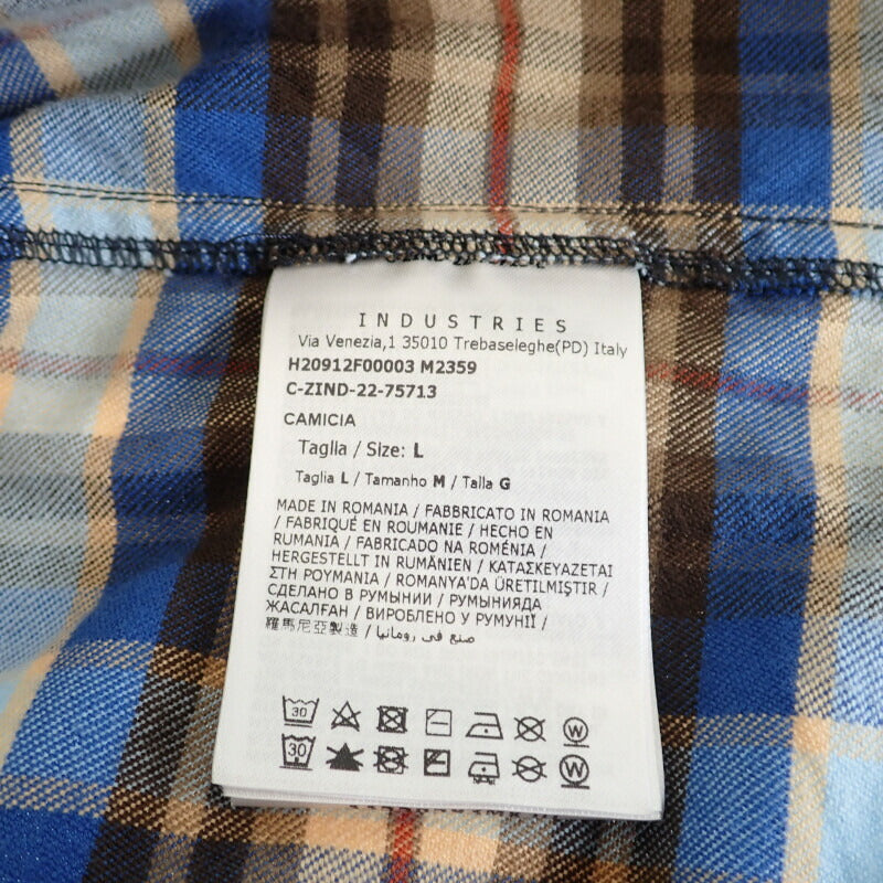 モンクレール MONCLER CAMICIA チェックシャツ トップス L