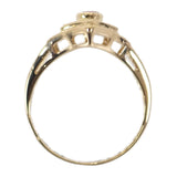 K18YG デザインジュエリー リング K18イエローゴールド 11号 ルビー ダイヤモンド レディース【中古】【Aランク】