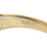 K18YG デザインジュエリー リング K18イエローゴールド 11号 ルビー ダイヤモンド レディース【中古】【Aランク】