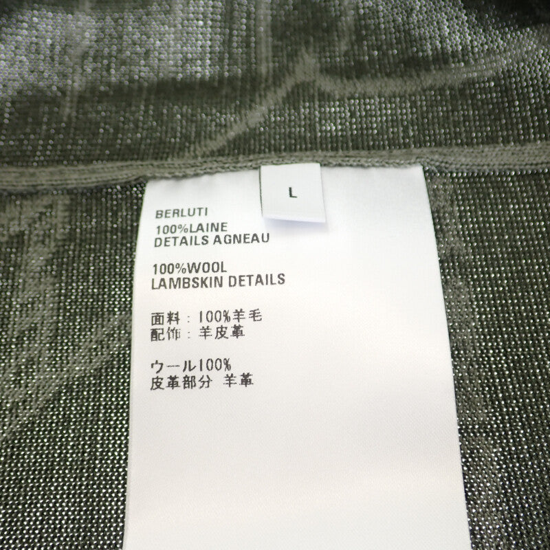 ベルルッティ Berluti スクリット ジップアップ L パーカー ウール