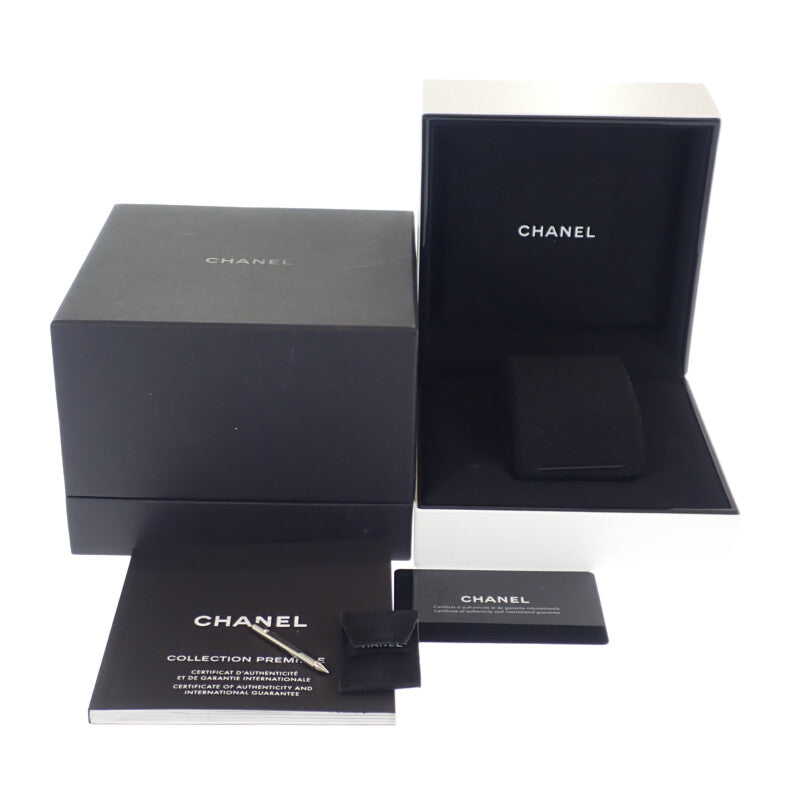 シャネル CHANEL プルミエール トリプルブレス H3059 腕時計 ステンレススチール セラミック ダイヤモンド クオーツ ホワイト文字盤 レディース【中古】【Aランク】