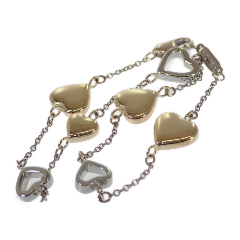 ティファニー TIFFANY&Co. マルチハート ブレスレット K18イエローゴールド K18ホワイトゴールド レディース【中古】【Aランク】