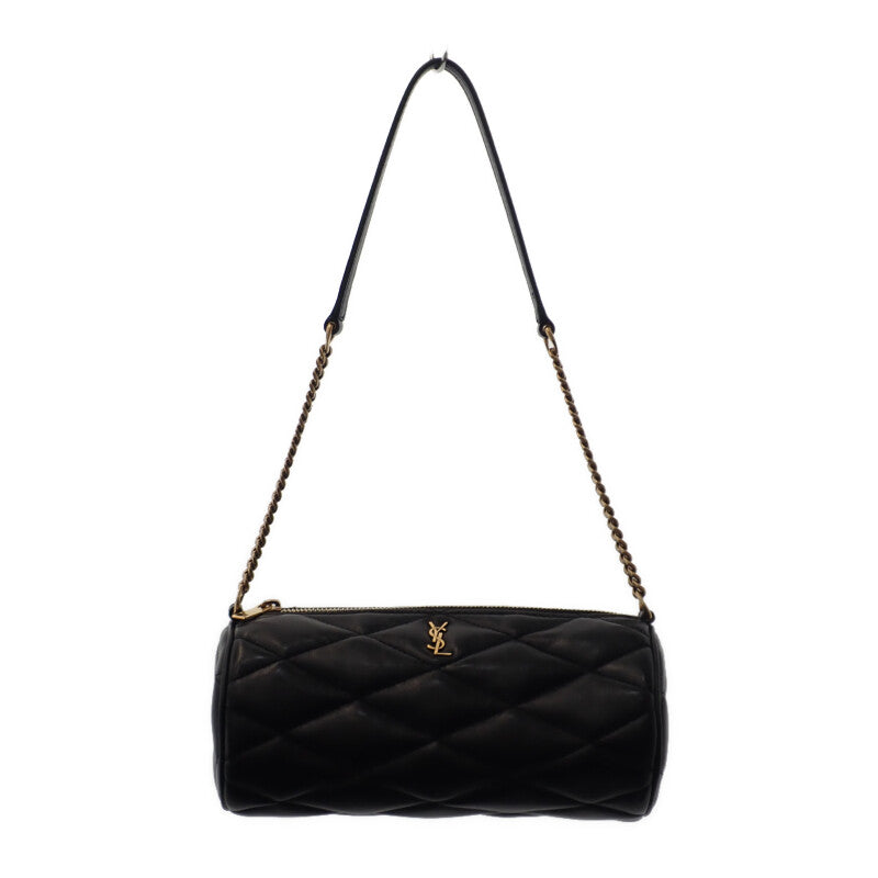 サンローラン SAINT LAURENT YSL サド ミニチューブバッグ 699703AAAJU1000 ショルダーバッグ ラムスキン ブラック レディース【中古】【Aランク】