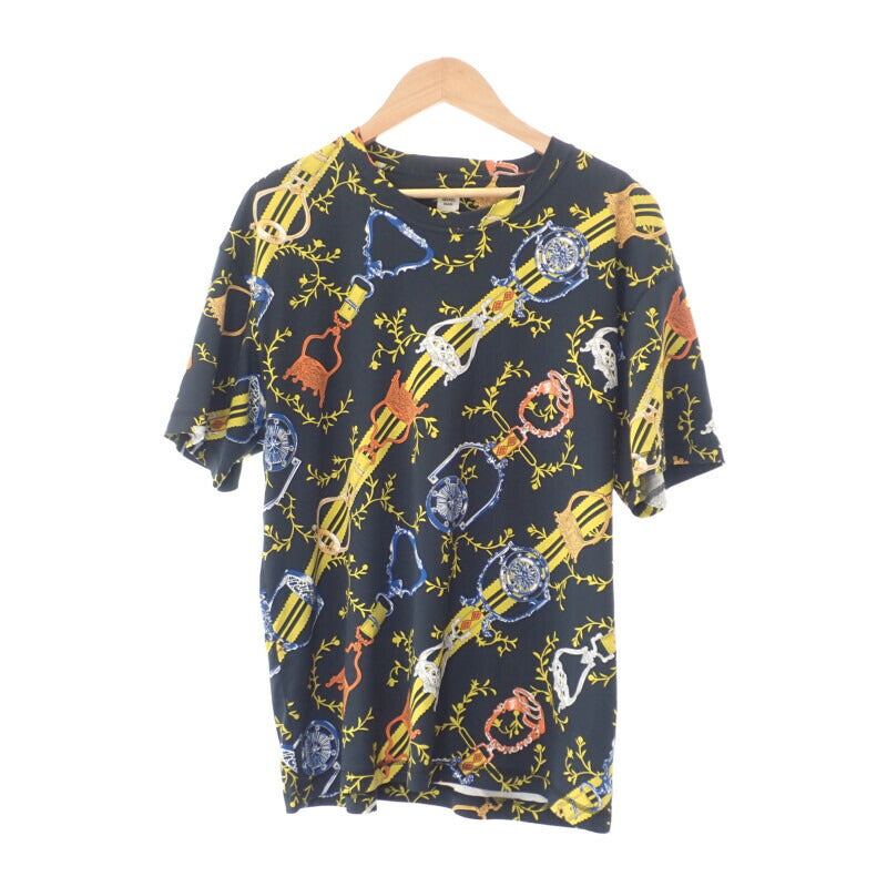 【中古】エルメス HERMES インターロック マキシTシャツ H4E4628DLA3 半袖Ｔシャツ コットン ブラック 38 レディース【SAランク】