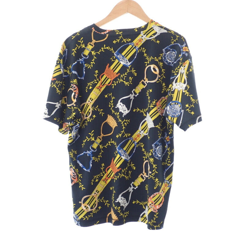 エルメス HERMES インターロック マキシ 38 H4E4628DLA3 半袖Ｔシャツ コットン ブラック レディース【中古】【SAランク】