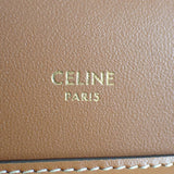 【中古】【Sランク】セリーヌ CELINE フラップ付きモバイル スマホショルダー 10G332CQD.04LUポーチ キャンバス ラムスキン カーフスキン タン フラップ レディース【ISEYA】