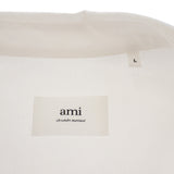 AMI PARIS アミパリス ボクシーフィット シャツ 長袖 トップス BFUSH130.CO0031 コットン ホワイト Lサイズ ユニセックス【ISEYA】