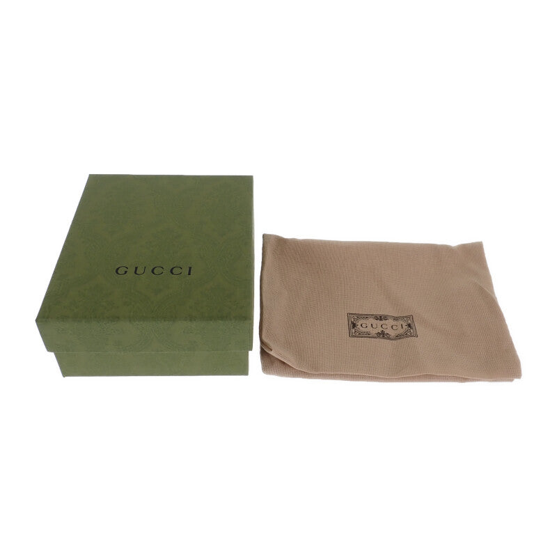 グッチ GUCCI オフィディア GG ウォレット 598662_96IWG_8745 二つ折り財布 レザー GGスプリーム ブラウン レディース【中古】【SAランク】