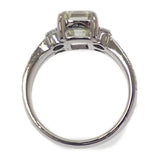 デザインジュエリー スクエア 14.5号 リング Pt900プラチナ ダイヤモンド レディース【中古】【Aランク】