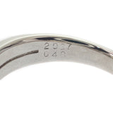 デザインジュエリー スクエア 14.5号 リング Pt900プラチナ ダイヤモンド レディース【中古】【Aランク】