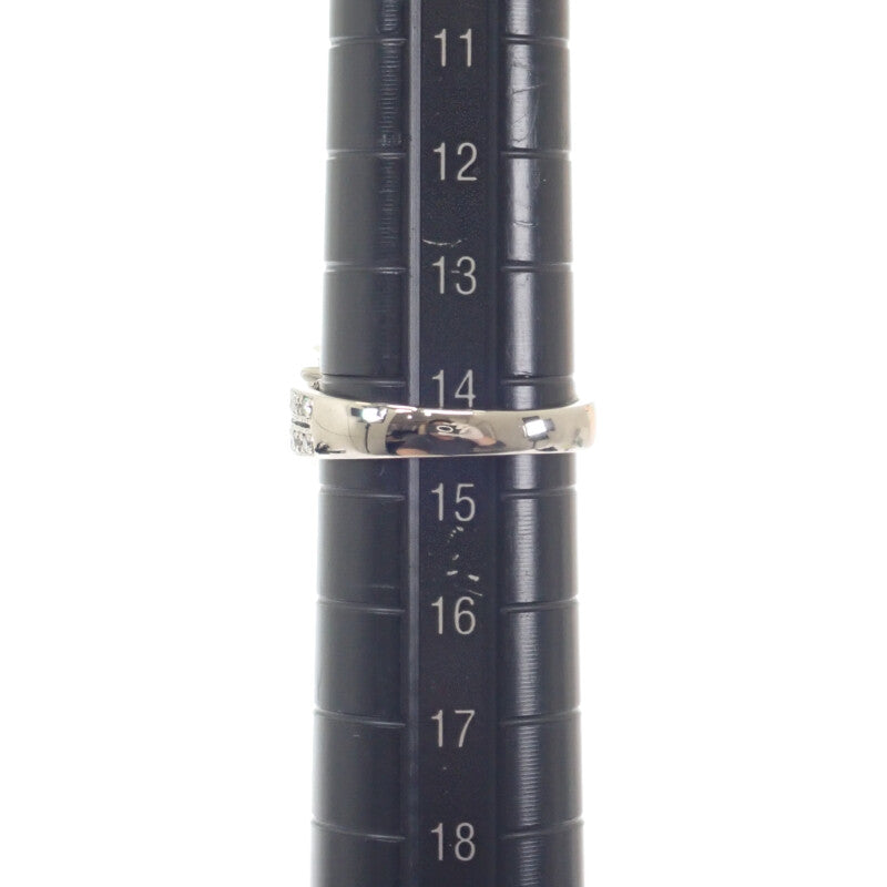 デザインジュエリー スクエア 14.5号 リング Pt900プラチナ ダイヤモンド レディース【中古】【Aランク】