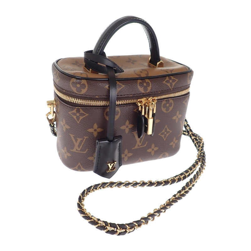 【Aランク】ルイヴィトン LOUIS VUITTON ヴァニティNV PM M45165 ハンドバッグ ２WAYバッグ モノグラムキャンバス モノグラム・リバースキャンバス ブラウン レディース【ISEYA】