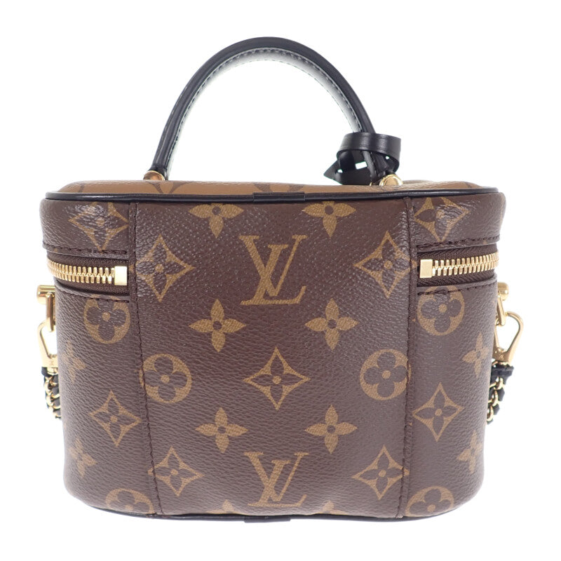 【Aランク】ルイヴィトン LOUIS VUITTON ヴァニティNV PM M45165 ハンドバッグ ２WAYバッグ モノグラムキャンバス モノグラム・リバースキャンバス ブラウン レディース【ISEYA】