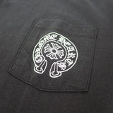 【Aランク】クロムハーツ CHROME HEARTS ホースシュープリント トップス 2212-304-0807 半袖Ｔシャツ コットン ブラック L メンズ【ISEYA】