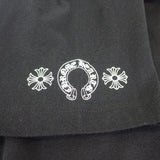 【Aランク】クロムハーツ CHROME HEARTS ホースシュープリント トップス 2212-304-0807 半袖Ｔシャツ コットン ブラック L メンズ【ISEYA】