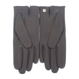 エルメス HERMES ハートグローブ H232012G01070 手袋 ラムスキン アニョー・グラッセ ブラック シルバー金具 7 レディース【中古】【Sランク】