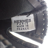 エルメス HERMES ハートグローブ H232012G01070 手袋 ラムスキン アニョー・グラッセ ブラック シルバー金具 7 レディース【中古】【Sランク】