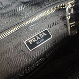 【Aランク】プラダ PRADA テスート インプントゥ キルティング 1BH9102AS3F0002 2WAYバッグ ハンドバッグ  ショルダーバッグ ナイロン ブラック ファスナー シルバー金具 レディース【ISEYA】