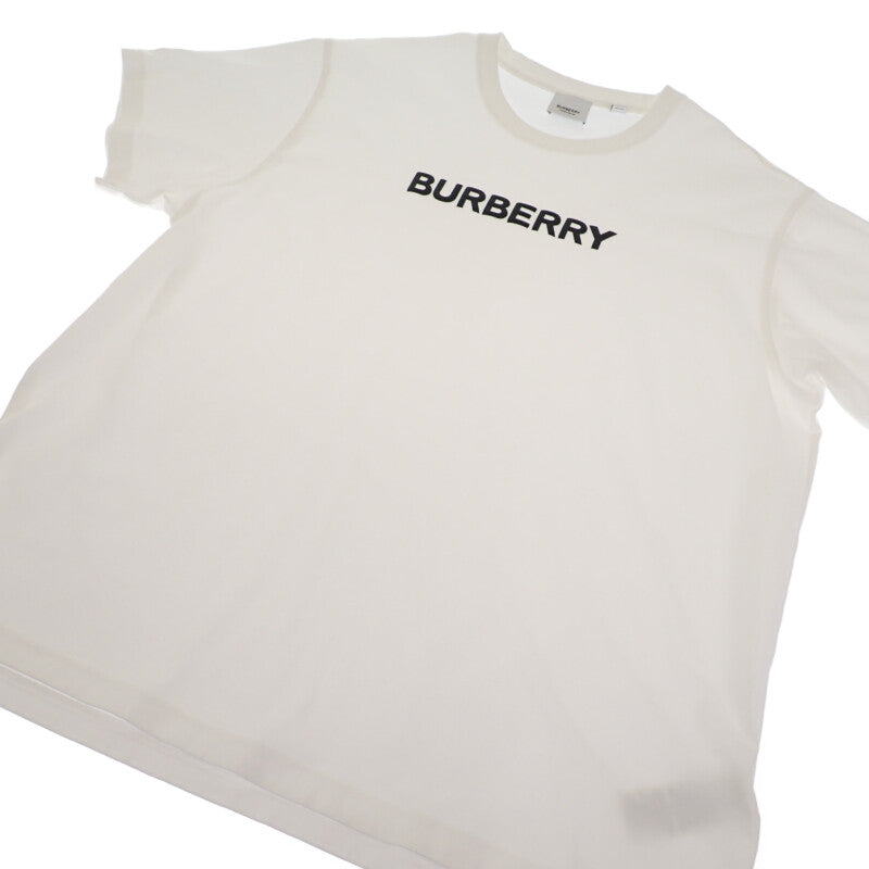 【Aランク】バーバリー BURBERRY ロゴコットンTシャツ 8055309 半袖Ｔシャツ コットン ホワイト L メンズ 【ISEYA】