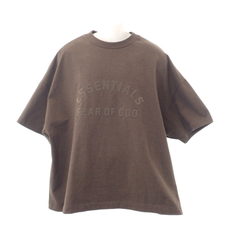 【Aランク】エッセンシャルズ クルーネックTシャツ 125SP242000F 半袖Ｔシャツ コットン ブラウン L メンズ 【ISEYA】