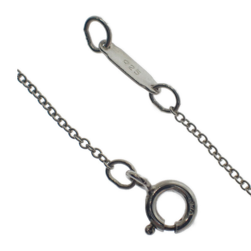 ティファニー TIFFANY&Co. フェザー ペンダント ネックレス シルバー925 K18イエローゴールド レディース【中古】【Aランク】