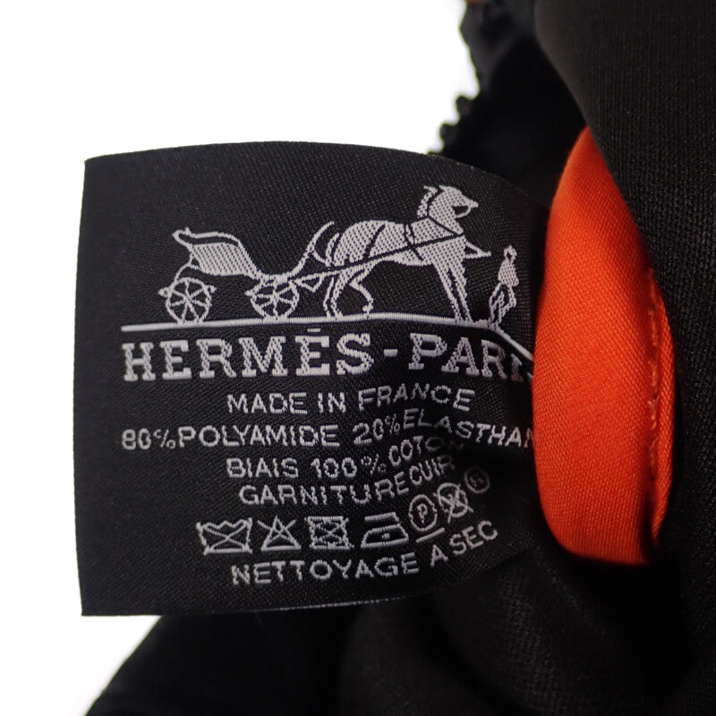 【Aランク】エルメス HERMES トゥルールフラットネオバンPM  ポーチ ナイロン ネイビー ファスナー ブラック金具 レディース ユニセックス【ISEYA】